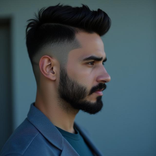 Modello barba scolpita